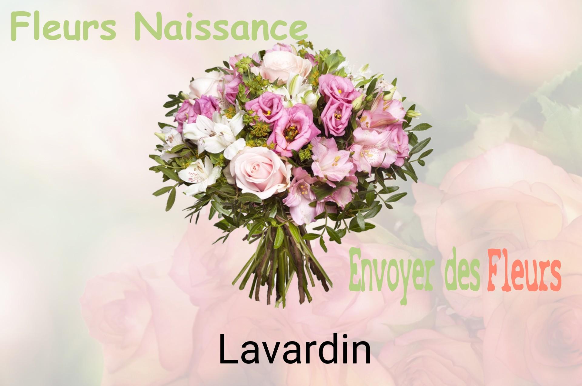Bouquet de fleurs de naissance livré à Lavardin